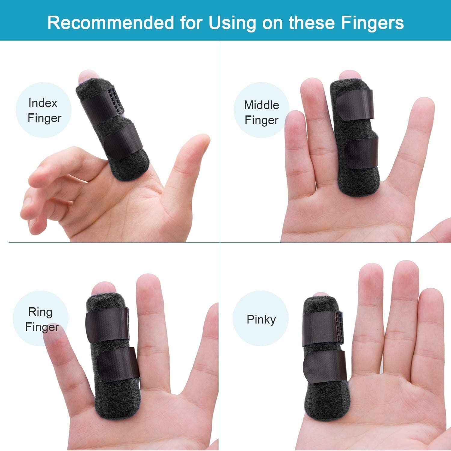 Neoprene Pain Relief Trigger Finger Fix Splint - Image 2