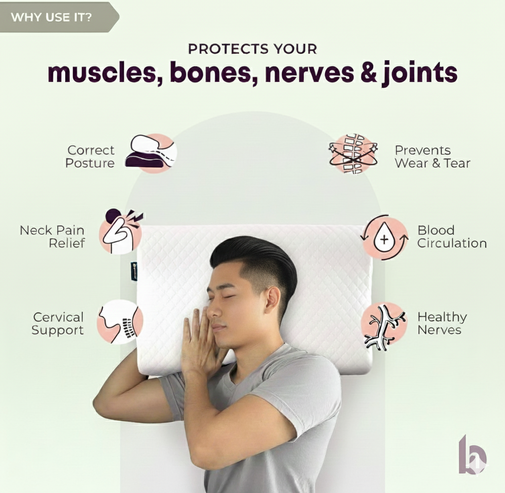 cervical pillow neck support for pain - Image 2
