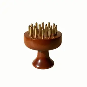 Bronze Head Massager Tool for Natural Hair Growth