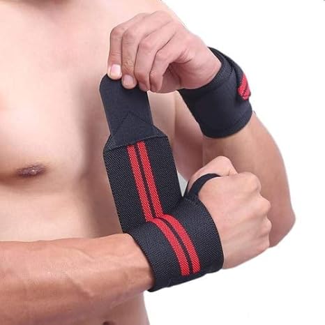 Wrist Supporter for Gym Heavy Breathable Gym Wrist Support for Men | Perfect Hand Band for Gym| Performance Enhancement Straps for Gym, Weightlifting, Gymnastics, and Cross Training