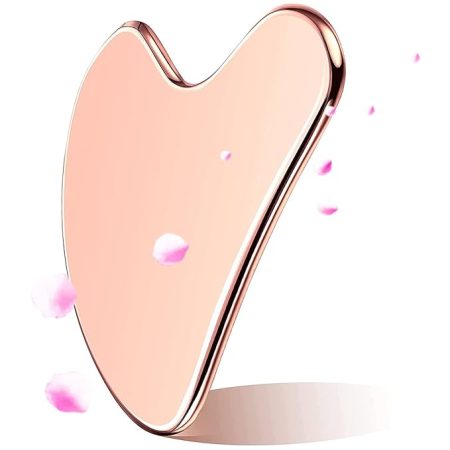 Gua Sha Tool Pure Copper Heart Shape Scraping Back Massager Guasha Board for Neck and Body Skin Care