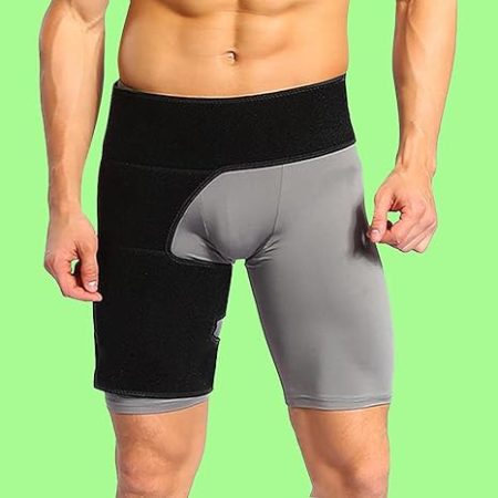 Hip Thigh Support Groin Support Brace Compression Thigh Strap Wrap for Recovery Sports Pain Relief (Thigh Supports)