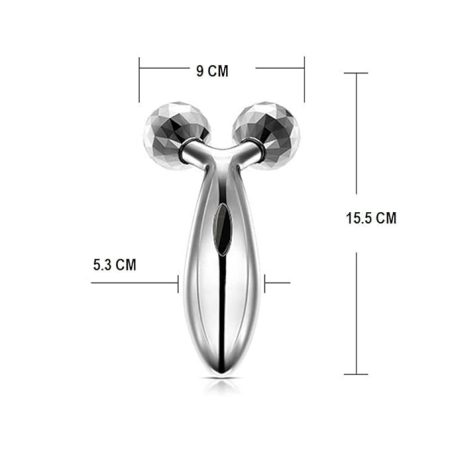 3D Silver Roller Face Massager