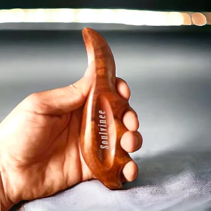 NatureSooth Handmade Wooden Thumb Soothing Massager - Effective Deep Tissue and Trigger Point Massager for Pain - Skin and Earth Friendly