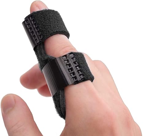 Neoprene Pain Relief Trigger Finger Fix Splint Straightening Fracture Finger Corrector Brace Sprain Dislocation Fracture Finger Splint Concealer Support (Full Finger Splint), one_size