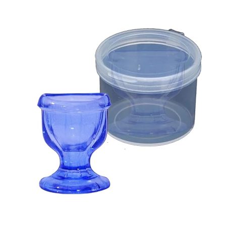 Superior Smooth Edge Glass Eye Flush Cup Transparent Eye Flush Cup Clear Eye Flush Cup Eye Flush Set Portable eye flush cup for travel at home pc 1