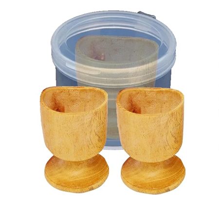 Neem Wood Eye Wash Cups - Ayurvedic Healing with Effective Eye Rinse Cleansing - Organic and Comfortable handcrafted Neem Wood (Set of 2)