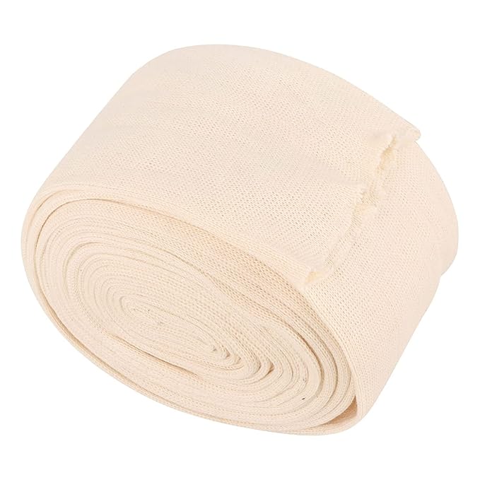 Cotton Stockinette Roll, Tubular Compression Bandage For Protection Bandage Protector (Adult Medium Arm, Long Arm, Short Arm, Short Leg) (4 Inch X 5 Miter)