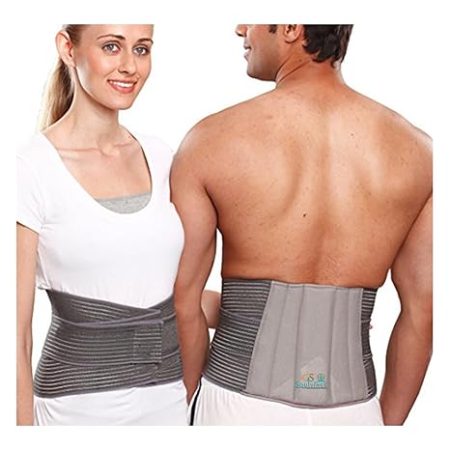 Prone Support Back Belt for Low Pain Lumbar Sacral Belt LS Waist Belt for Back Pain for Women and Men with Adjustable Strap, Lower Back Support and Shock Absorber (32-36 inches) (S)