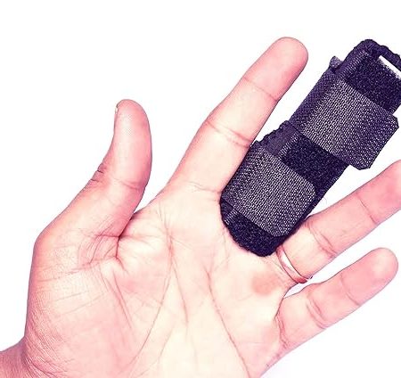 Plastic Pain Relief Trigger Finger Fix Splint Straightening Fracture Finger Corrector Brace Sprain Dislocation Fracture Finger Splint Concealer Support (Full Finger Splint), One Size