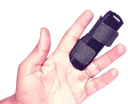 Plastic Pain Relief Trigger Finger Fix Splint Straightening Fracture Finger Corrector Brace Sprain Dislocation Fracture Finger Splint Concealer Support (Full Finger Splint), One Size