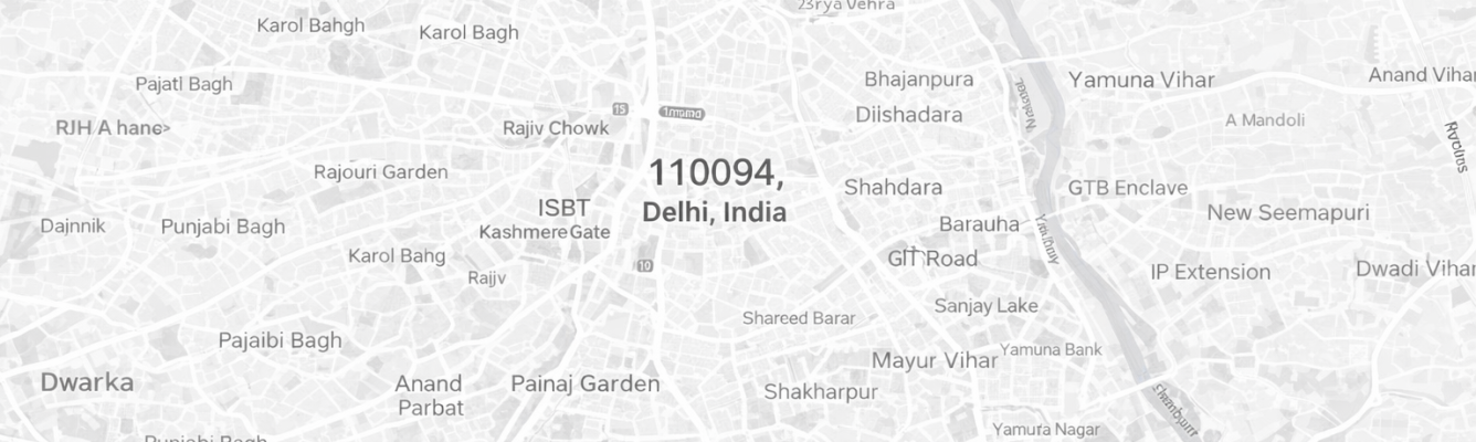 Grayscale map of Delhi 110094